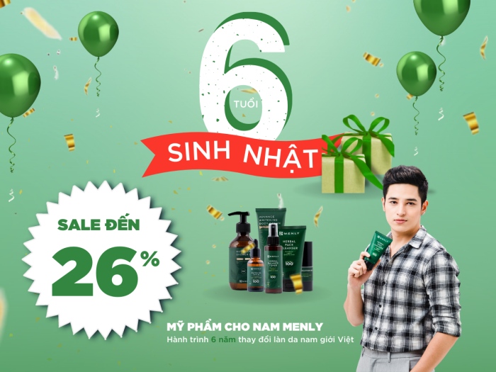 menly sinh nhật 6 tuổi